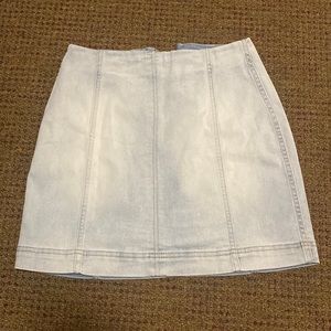 Light Blue Denim Skirt
